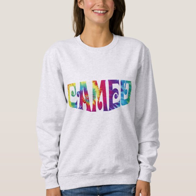 Sweatshirt femme avec logo Cravate-Dye Cameo (Devant)