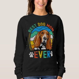 Sweatshirt Femme Basset Hound Best Chien Maman Ever Maman