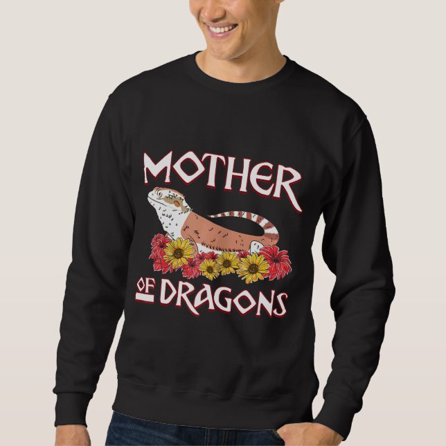 Sweatshirt Femme Beardie Maman Beardie Dragon (Devant)