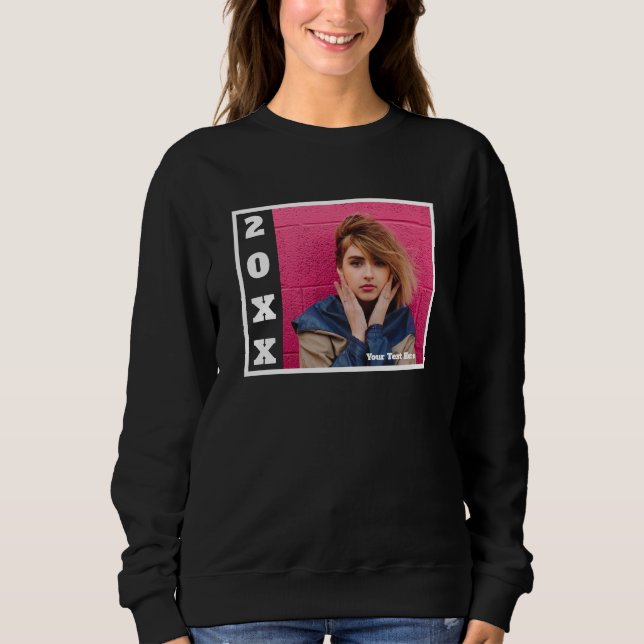 Sweatshirt Femme Black Photo personnalisée (Devant)
