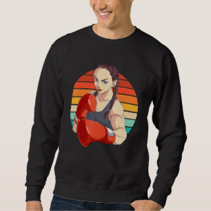 Sweatshirt Femme Boxer Fighter Femmes Boxer Knockout