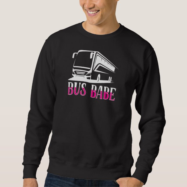 Sweatshirt Femme Bus Babe Femme Bus Driver (Devant)