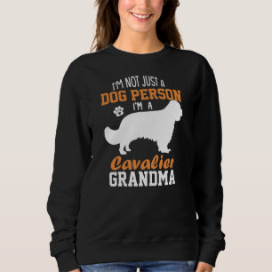 Sweatshirt Femme Cavalier King Charles Spaniel Grand-mère Chi