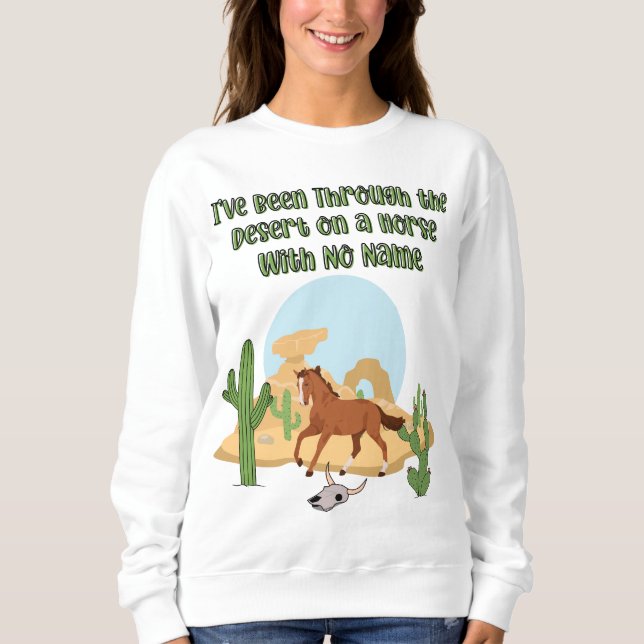 Sweatshirt Femme Cheval Sans Nom (Devant)