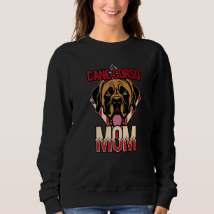 Sweatshirt Femme Chien Drapeau USA Cane Corso Maman 2