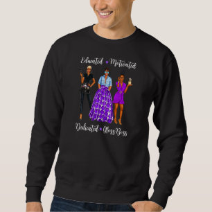 Sweatshirt Femme Coiffeuse Black Femme Beauté Salon Esth