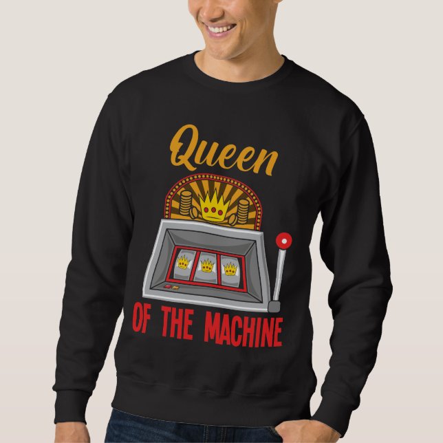 Sweatshirt Femme De Casino De La Reine De La Machine À Sous (Devant)