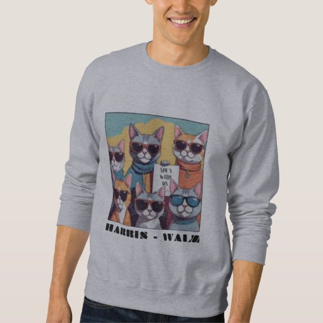 Sweatshirt Femme de chat sans enfant dames de chat sans enfan (Devant)
