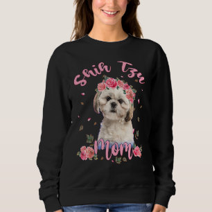 Sweatshirt Femme de Chien Fleur de Chien Mat Shih Tzu