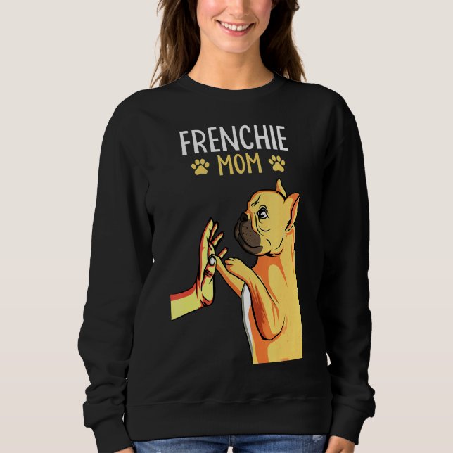 Sweatshirt Femme de Mama, chien de taureau français (Devant)