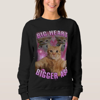Sweatshirt Femme de mème de gros coeur