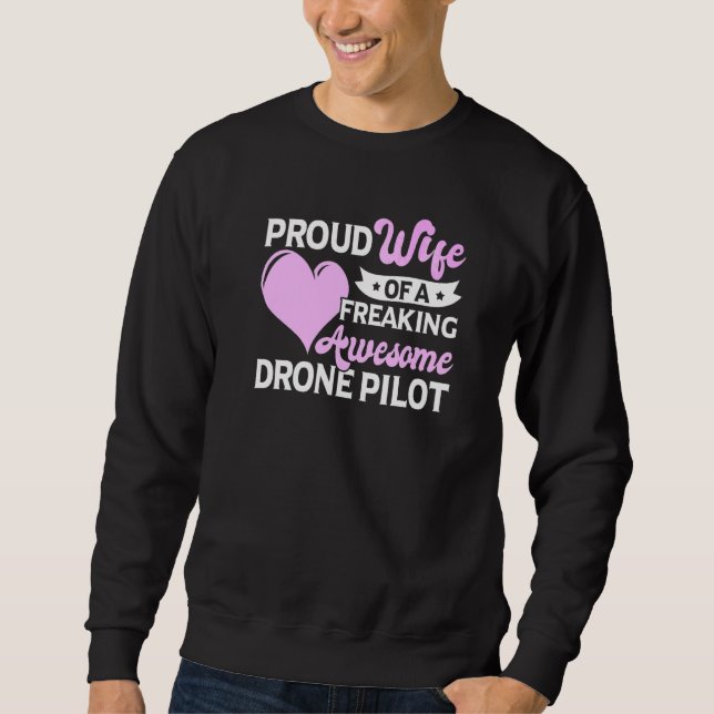 Sweatshirt Femme de pilote de drone quadricoptère (Devant)