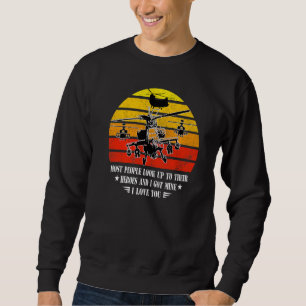 Sweatshirt Femme D'Hélicoptère La Plupart Des Gens Cherchent