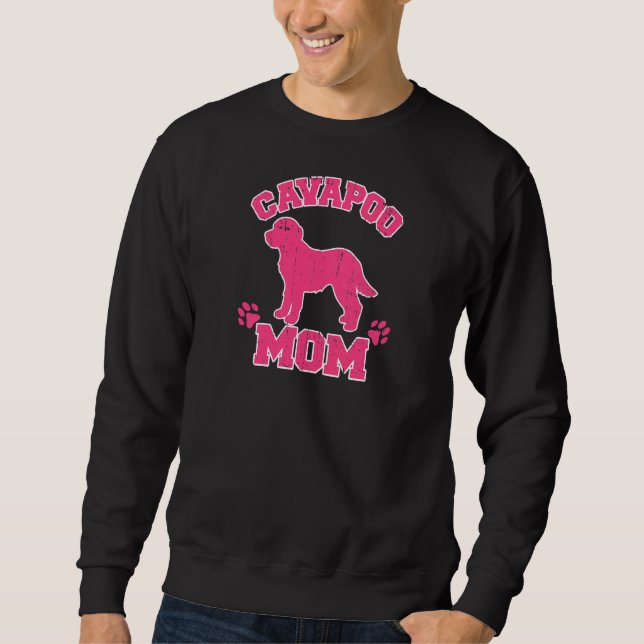 Sweatshirt Femme Drôle Chien Drôle, Cavapoo Chien Maman Cavap (Devant)