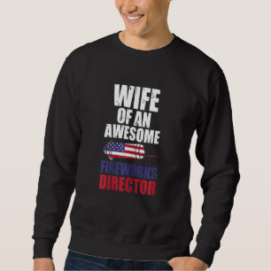 Sweatshirt Femme Épouse D'Un Superbe Directeur De Feu D'Oeuvr