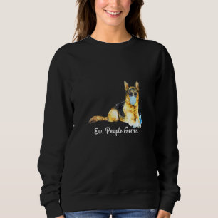 Sweatshirt Femme Ew Gens Germes Berger Allemand Chien Portant