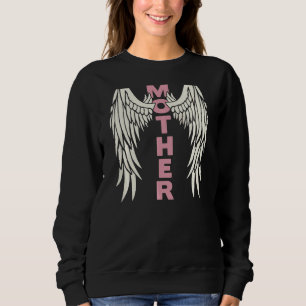 Sweatshirt Femme Femme Mère Ange Ailes Meilleure Maman Mère D