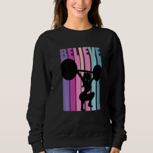 Sweatshirt Femme Femme Poids Gymnase Femme Ascenseur Poids