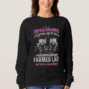 Sweatshirt Femme Fermière D'Un Rancher Fermier _3