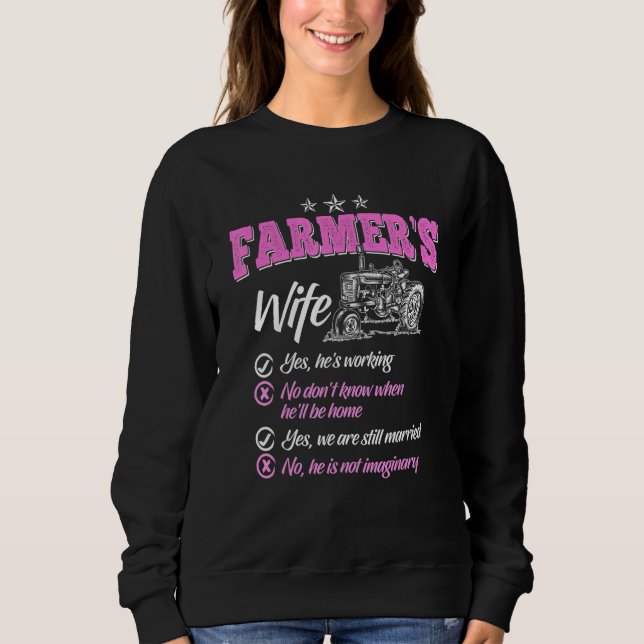 Sweatshirt Femme Fermière D'Un Rancher Fermier _4 (Devant)
