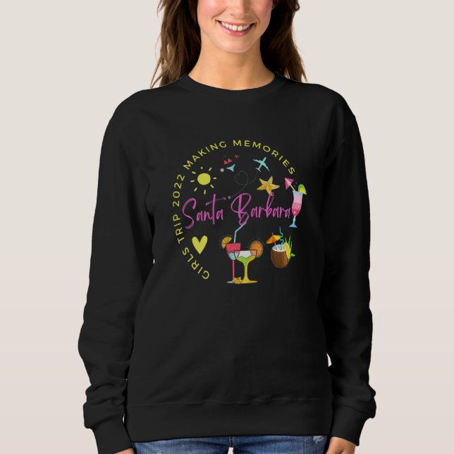 Sweatshirt Femme Filles Week-end Voyage Correspondant Getaway (Devant)