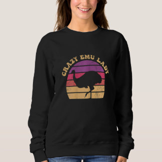 Sweatshirt Femme Fou Emu Lady Pour Une Emu Girl