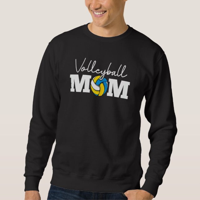 Sweatshirt Femme Funny Volleyball Graphisme Femmes et mamans  (Devant)