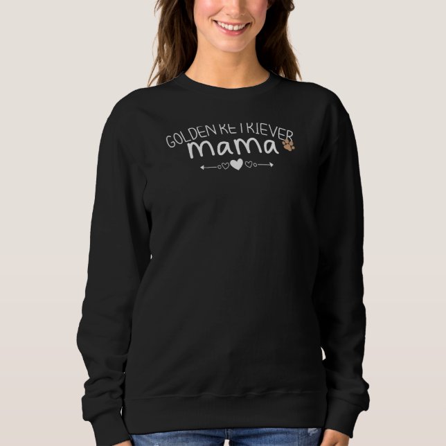 Sweatshirt Femme Golden Retriever Mama Golden Retriever Maman (Devant)