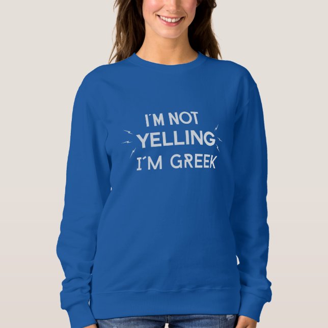 Sweatshirt femme hoody grecque (Devant)
