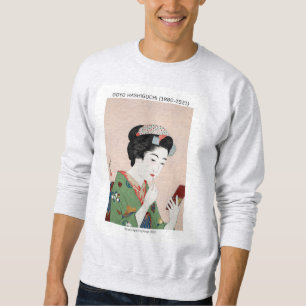 Sweatshirt Femme japonaise appliquant rouge - Goyō Hashiguchi
