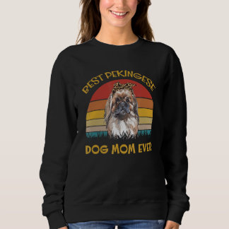 Sweatshirt Femme Joli chien porteur chien Meilleur chien mama