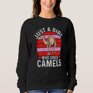 Sweatshirt Femme Juste Une Fille Qui Aime Les Camels Pour Un 