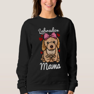Sweatshirt Femme Labrador Mama Doigt de coeur de doigt animal