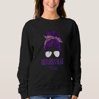 Sweatshirt Femme Louisville Fille Née À Louisville