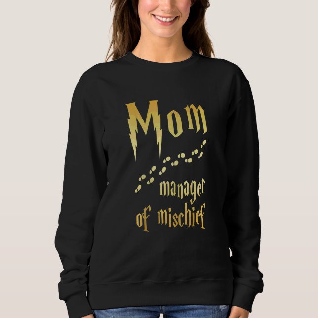 Sweatshirt Femme Magique Maman Manager De Mal (Devant)