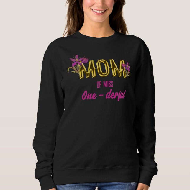 Sweatshirt Femme Maman De L'Anniversaire Fille Mama Maman Gra (Devant)
