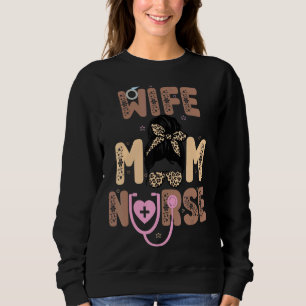 Sweatshirt Femme Maman Infirmière Fête des Mères Infirmière C