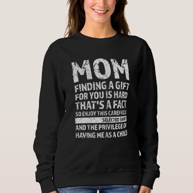 Sweatshirt Femme Maman Trouver Un Gist Pour Vous C'Est Diffic (Devant)