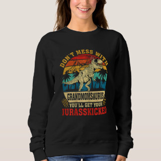 Sweatshirt Femme Mamasaurus Rex Grand-mère Saurus Family Matc