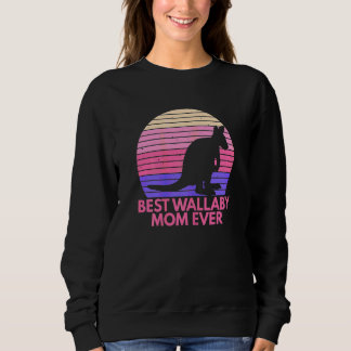 Sweatshirt Femme Meilleure Wallaby Maman Jamais Pour Votre Ma
