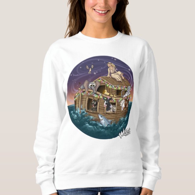 Sweatshirt Femme Metalphant Wilbur & Noah-ery's Ark (Devant)