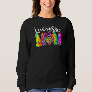 Sweatshirt Femme mignonne Lacrosse Maman Tie Dye Sport Leopar