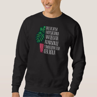 Sweatshirt Femme mignonne Monstera Plante Variétés Monstera