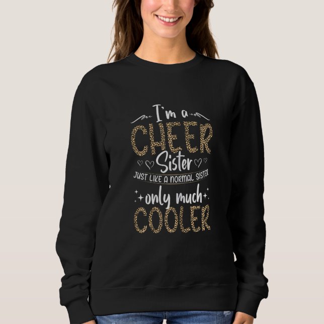 Sweatshirt Femme Motif Cheerled Fan Leopard (Devant)