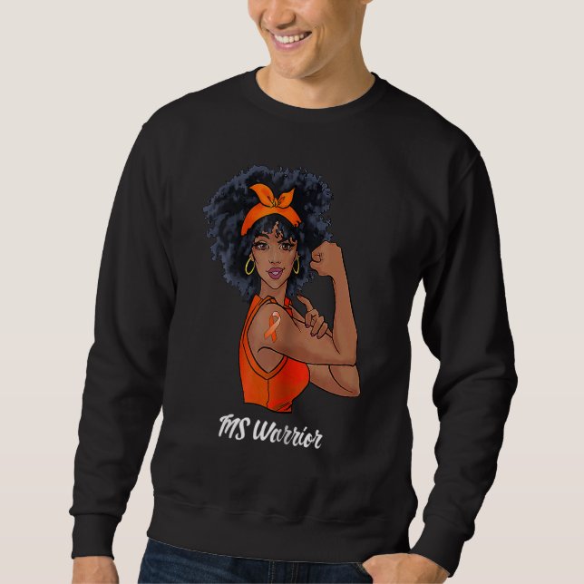 Sweatshirt Femme Ms Warrior Fighor Support Multiple Scleros (Devant)