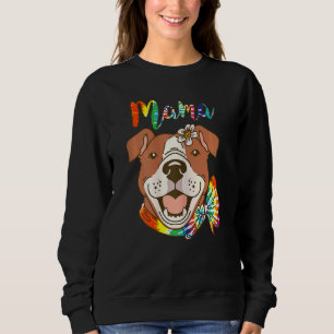 Sweatshirt Femme Pitbull Maman Femme Chien Pittie Mama Happy