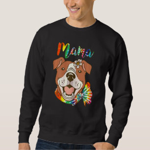Sweatshirt Femme Pitbull Maman Femme Chien Pittie Mama Happy