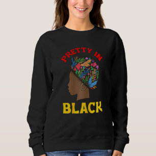 Sweatshirt Femme Plutôt En Noir Africain Américain Fierté Fem