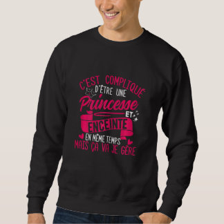 Sweatshirt Femme Princesse Et Faire-part De Grossesse Pour Ma