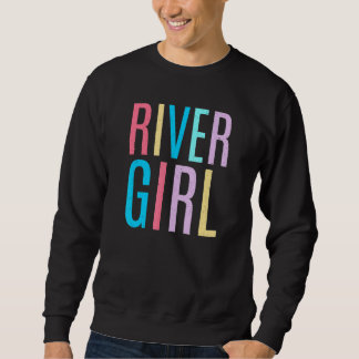 Sweatshirt Femme River Girl mignonne été Tubing Vintage Floa